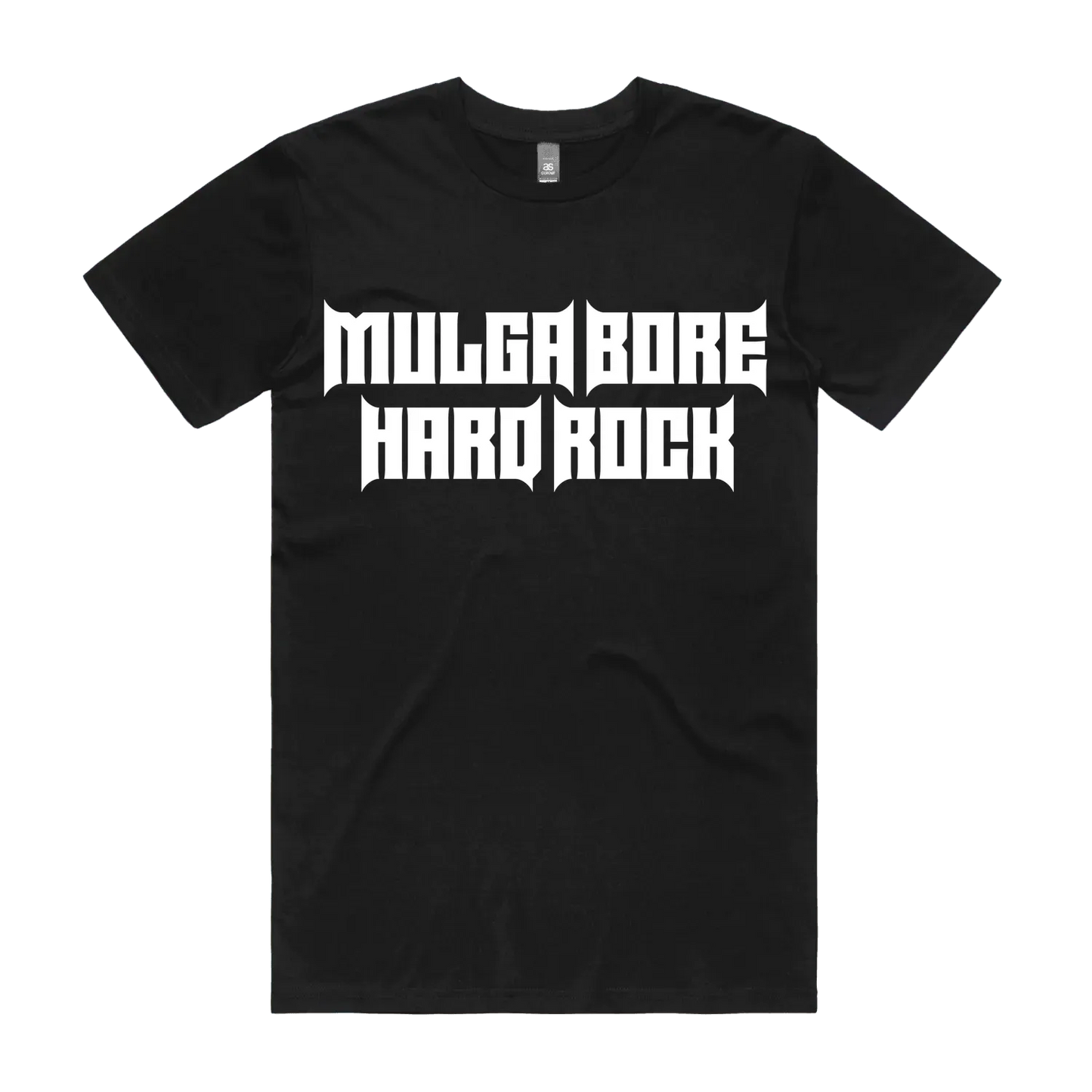 Black front flat lay