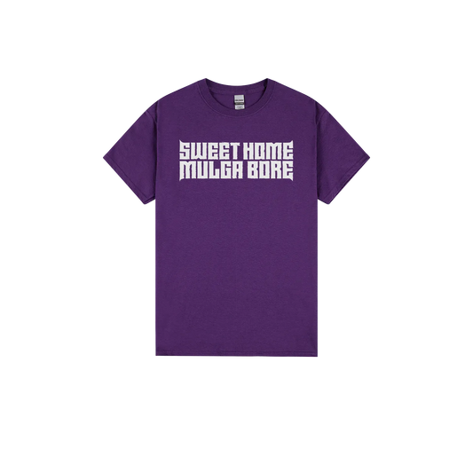 Purple front flat lay