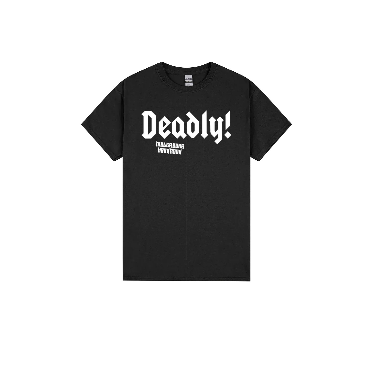 Black front flat lay