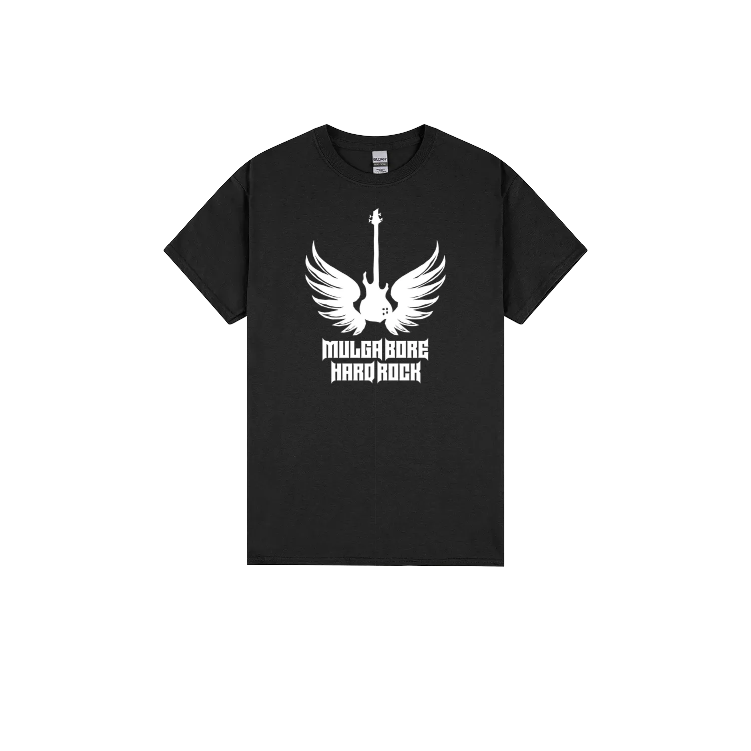 Black front flat lay