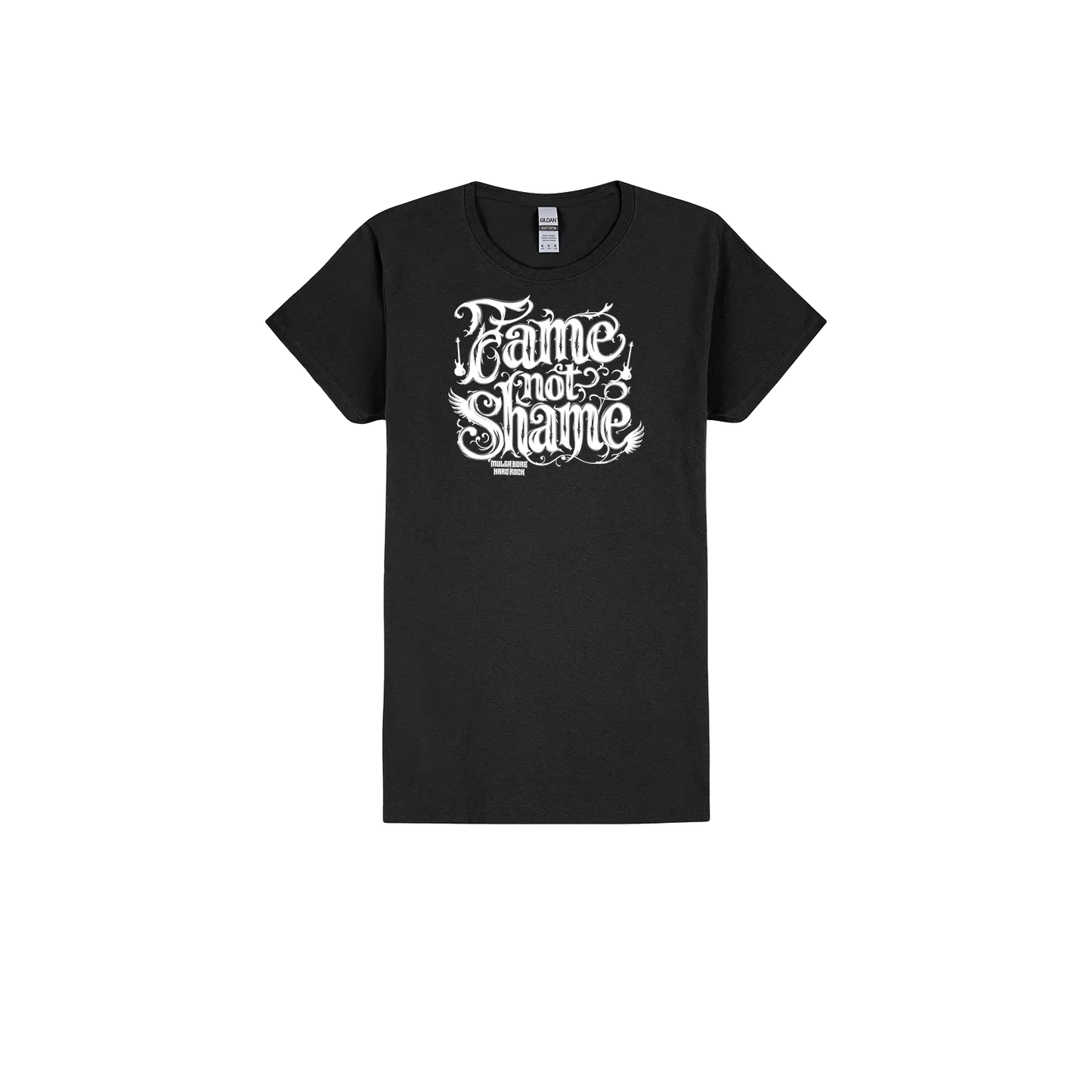 Black front flat lay