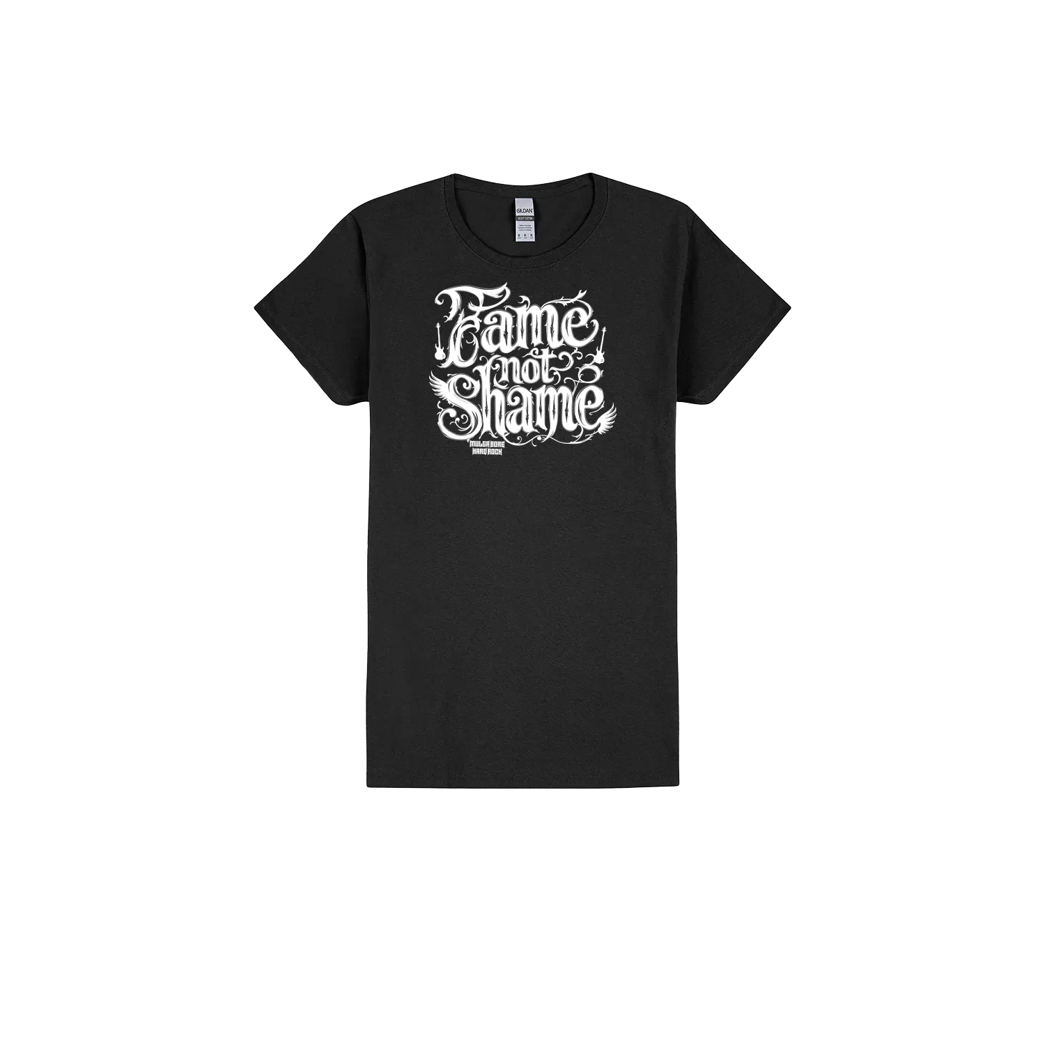 Black front flat lay