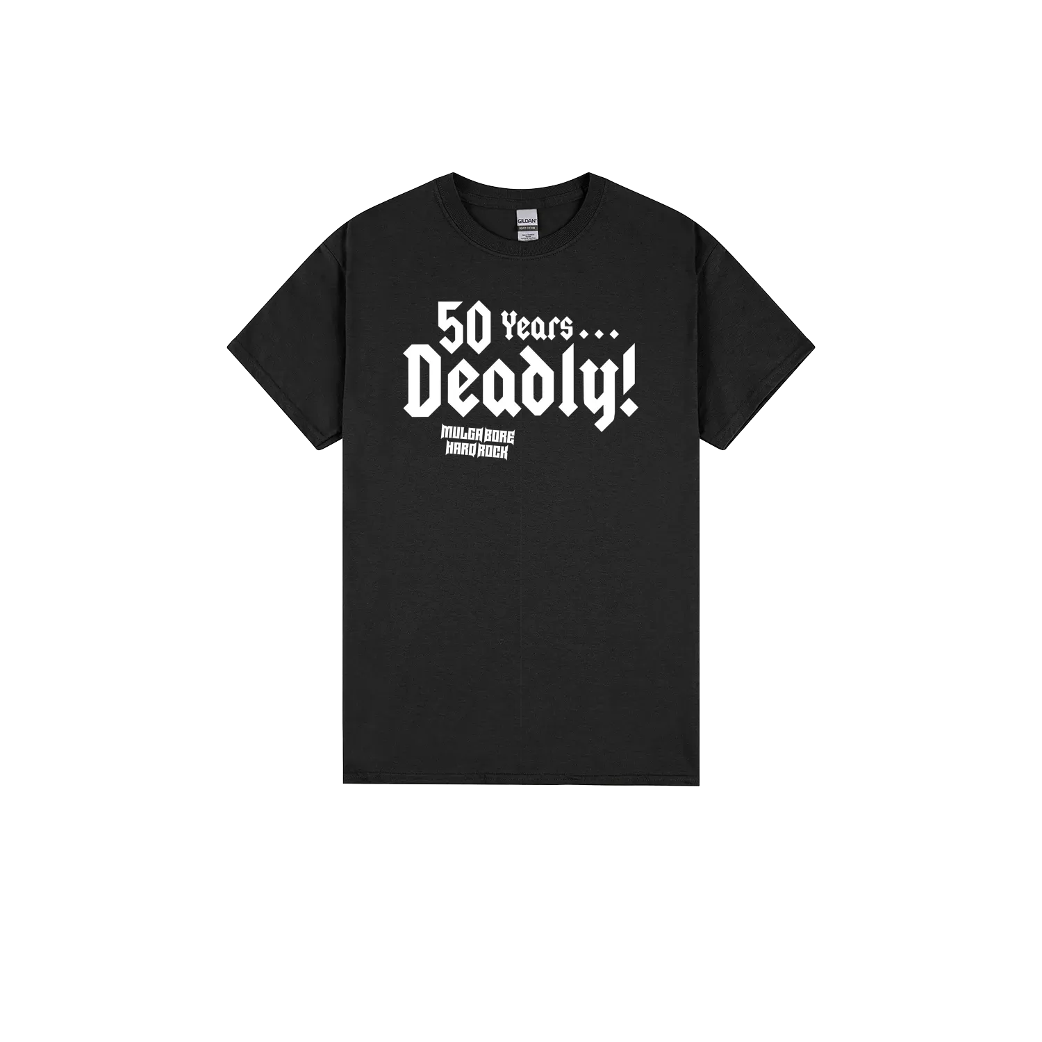 Black front flat lay
