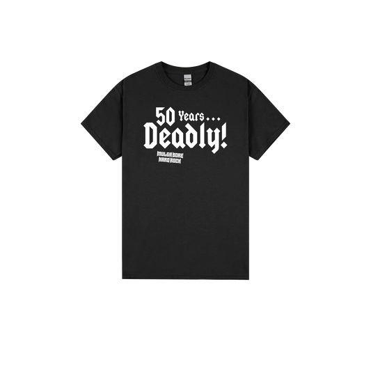 Black front flat lay