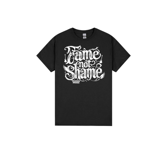 Black front flat lay