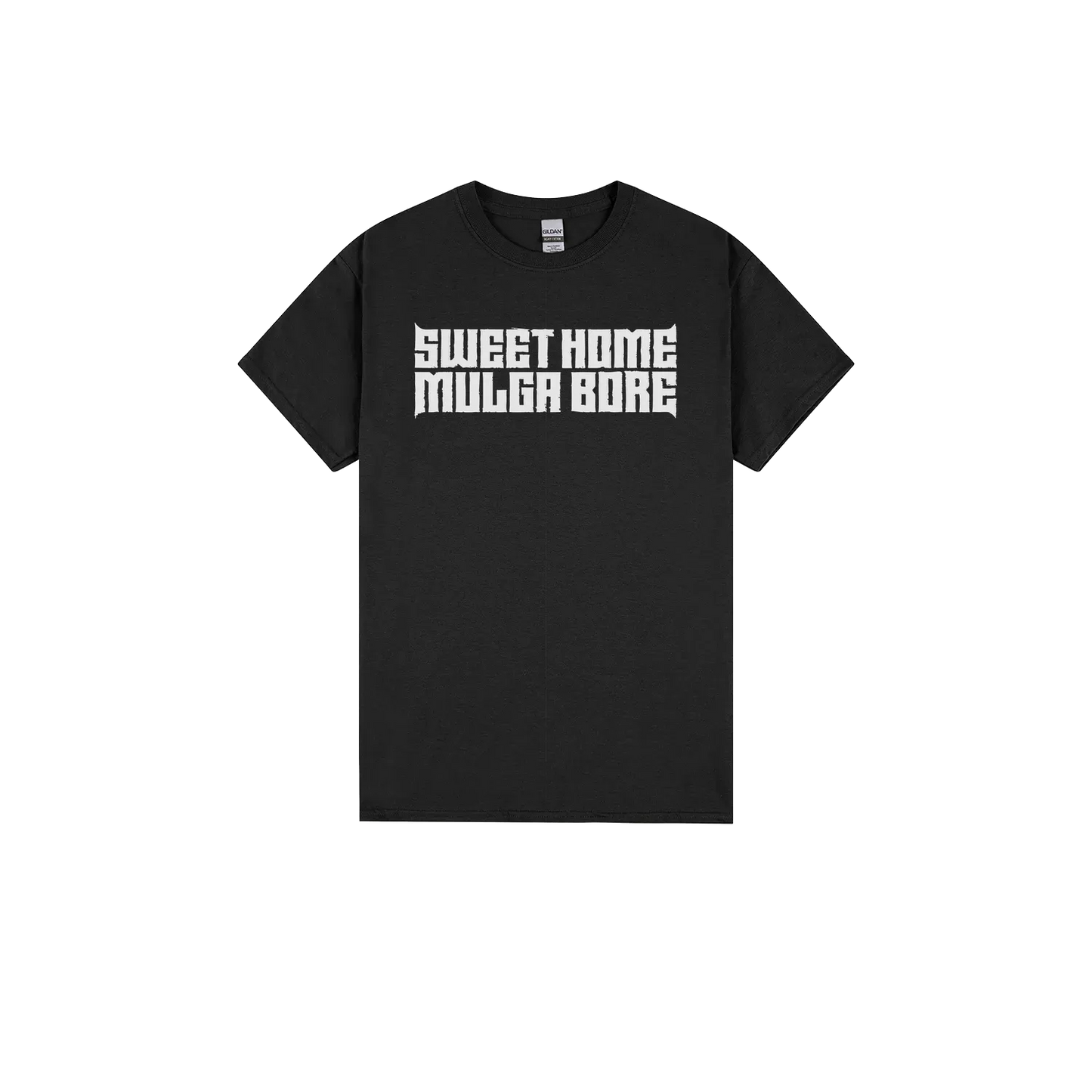 Black front flat lay