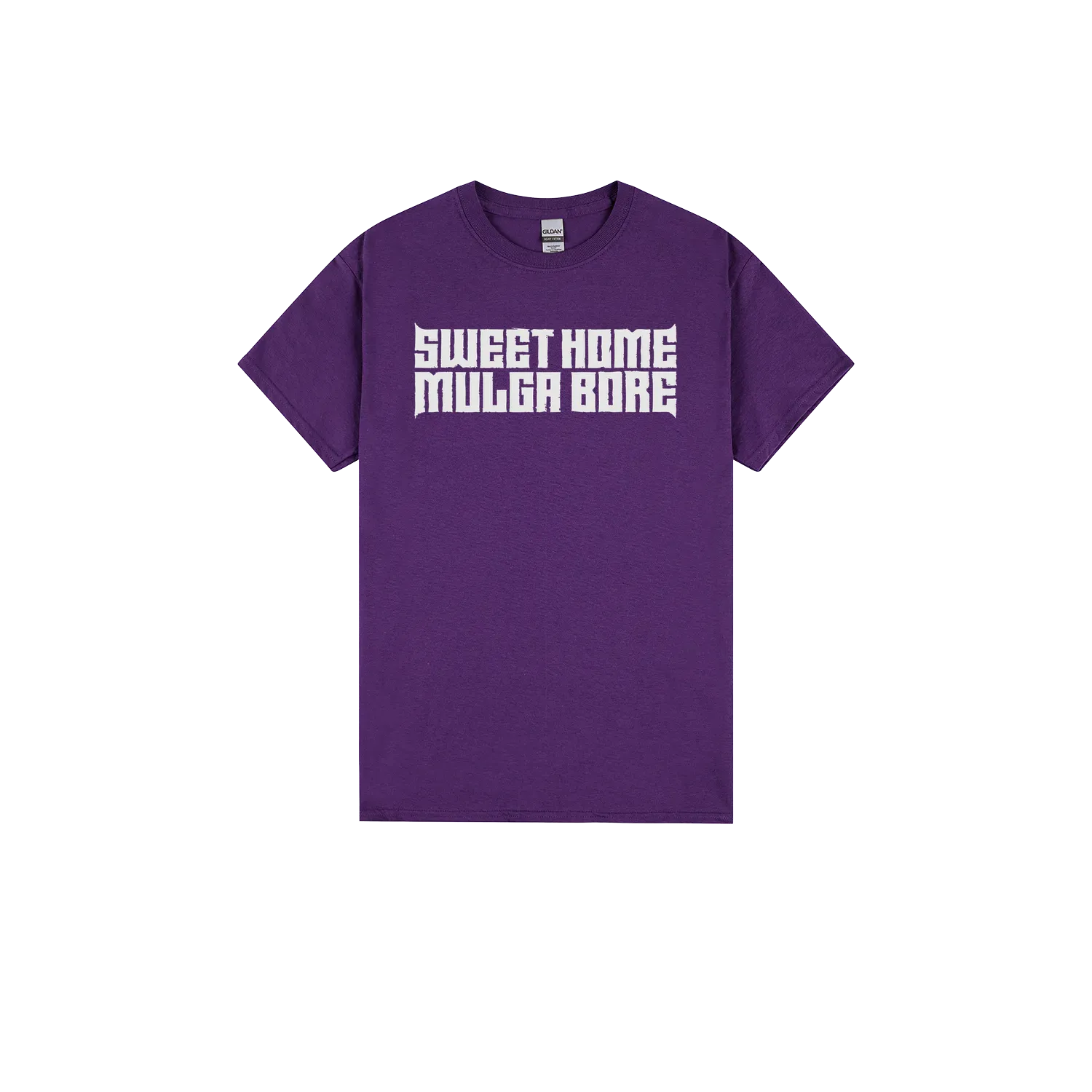 Purple front flat lay