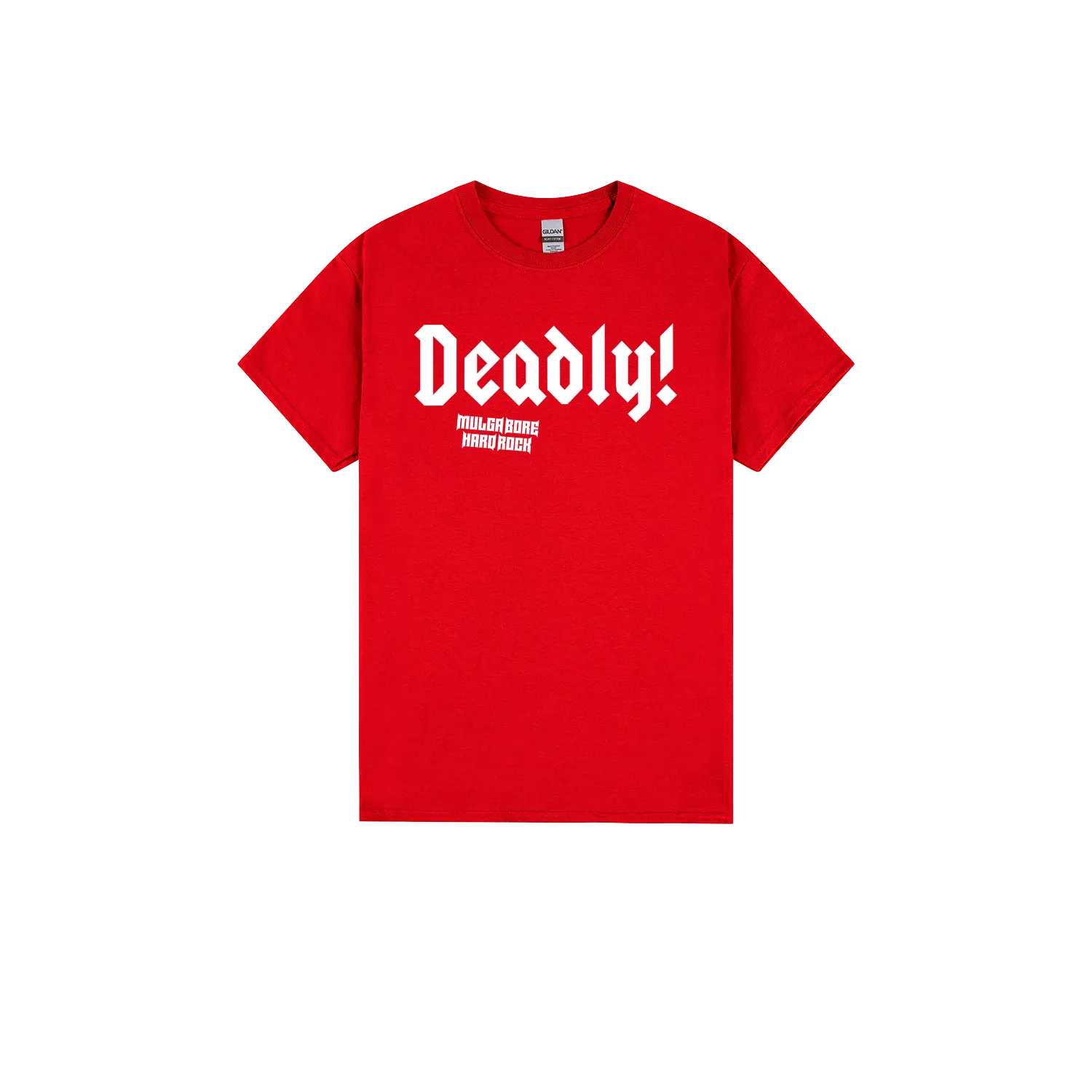 Red front flat lay